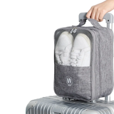 3 Layer Portable Travel Shoe Bag with Mesh