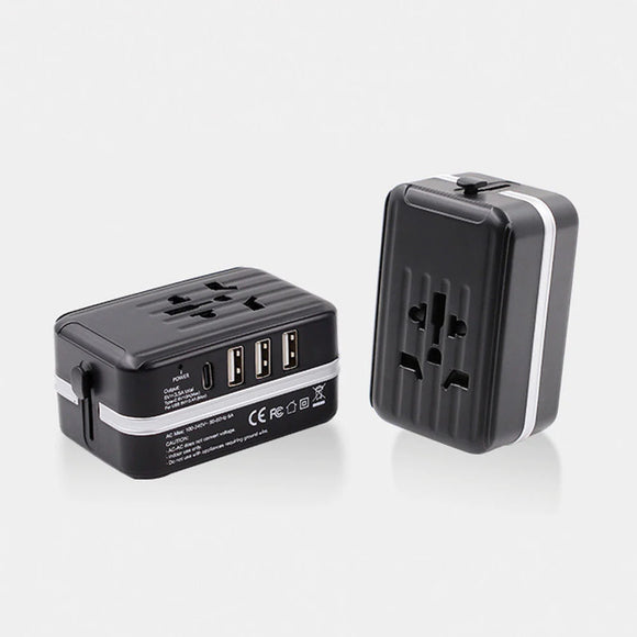 4 USB with Type C Multi-Functional Convertable Plug
