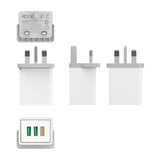 Fast Charge Travel Adaptor with 3 USB Port