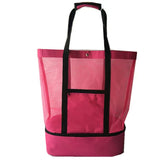 Mesh Tote Bag with Cooler Compartment