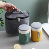 Portable PP Insulated Soup Cup with Tableware