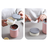 Portable PP Insulated Soup Cup with Tableware