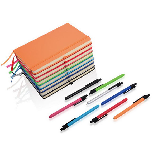 Binding Stripe NoteBook A5 & Ball Pen Set