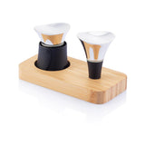 Airo Bottle Stoppers, Black/Silver