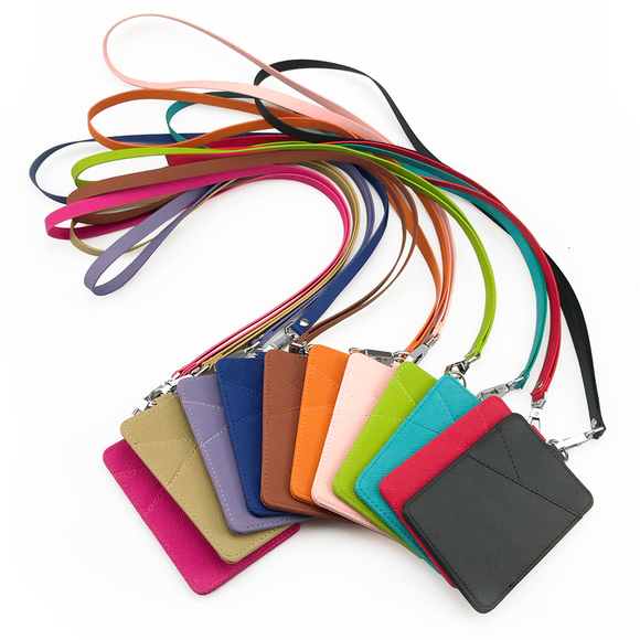 PU Leather Lanyard and Cardholder