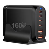 160W GaN 6 Ports Fast Charging Station