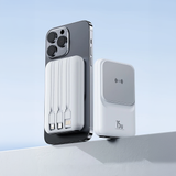 20000mAh Magnetic Wireless Charger Power Bank with 3 Built In Cables