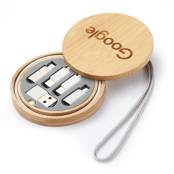 Bamboo 4-in-1 Charging Cable (Circle)