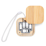 Bamboo 4-in-1 Charging Cable (Square)