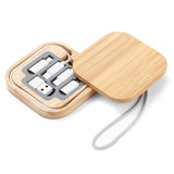 Bamboo 4-in-1 Charging Cable (Square)