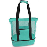 Mesh Tote Bag with Cooler Compartment