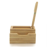 Bamboo charging Dock Stand holder come with USB Ports