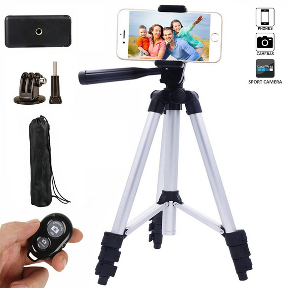 Big tripod universal phone Bluetooth self-timer camera set