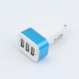 3USB aluminum car charger