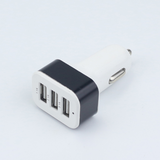 3USB aluminum car charger