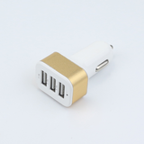 3USB aluminum car charger
