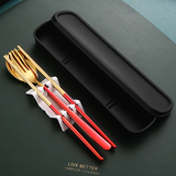 Stainless Steel 3-pcs Korean Cutlery Set