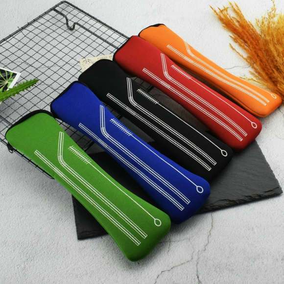 Stainless Steel Cutlery Metal Straw Set