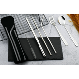 Stainless Steel Cutlery Metal Straw Set