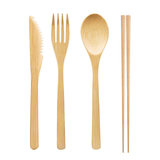 Bamboo Cutlery Set with Pouch