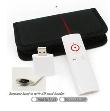 2.4G Wireless Laser Presenter with SD Card Reader