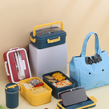 Lunch Box with Dividers and Handle