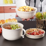 3 Tier Wheat Lunch Box with Cutlery Set