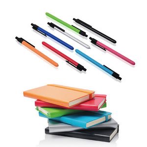 Binding Stripe NoteBook A6 & Ball Pen Set
