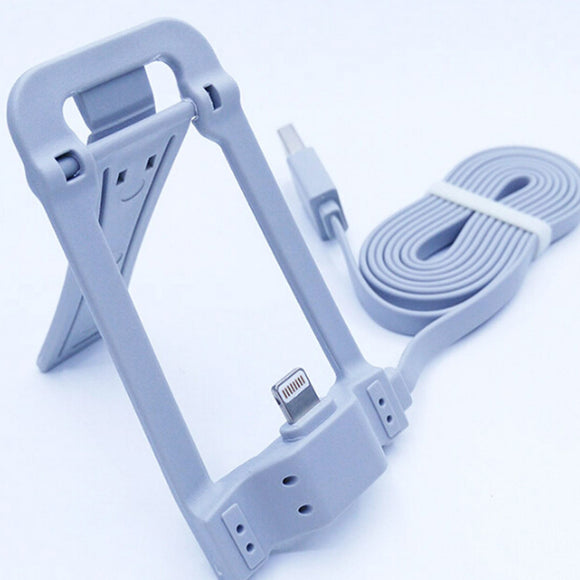 Multi-fuctional phone holder with date cable