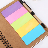 Recycled Notebook with Colored Tabs and Ball Pen