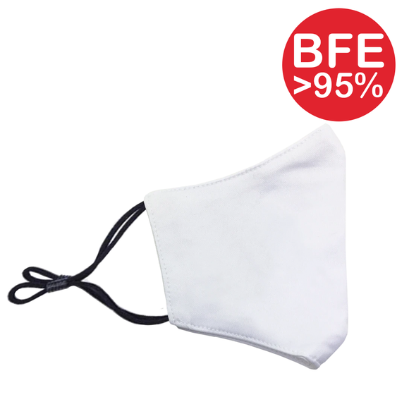 Ergonomic Anti-Bacterial M-Mask with Adjustable Strap > BFE 95%