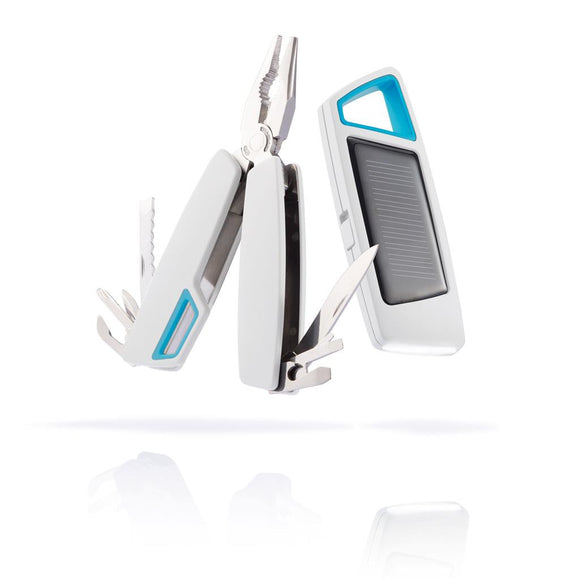 Tovo Set Solar Torch & Multitool, White/Blue