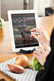 Chef Tablet Stand With Touchpen, Black/Silver