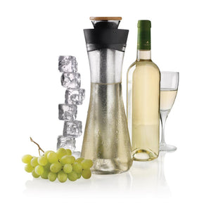 Gliss White Wine Carafe, Black