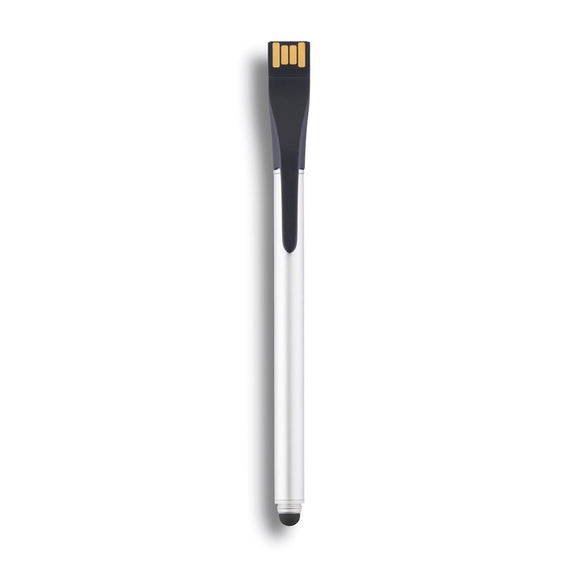 Point | 01 Tech Pen - Stylus & USB 4GB, Silver/Black