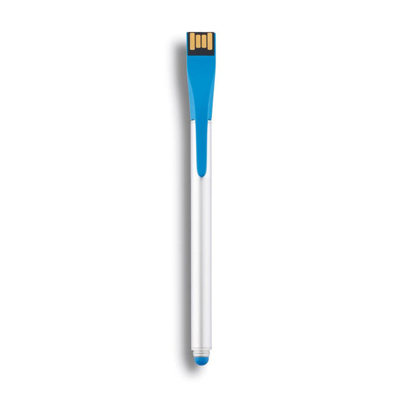 Point | 01 Tech Pen - Stylus & USB 4GB, Silver/Blue