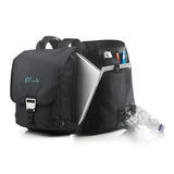Rio RPET Laptop Backpack, Black/Grey