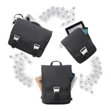 Rio RPET Laptop Backpack, Black/Grey