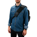 Swiss Peak Crossover Sling 15” Laptop Backpack, Black