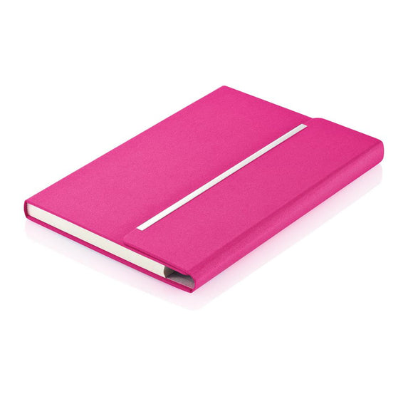A5 Elite Notebook Cerise Pink/Silver