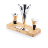 Airo Lux Wine Set, Black/Silver